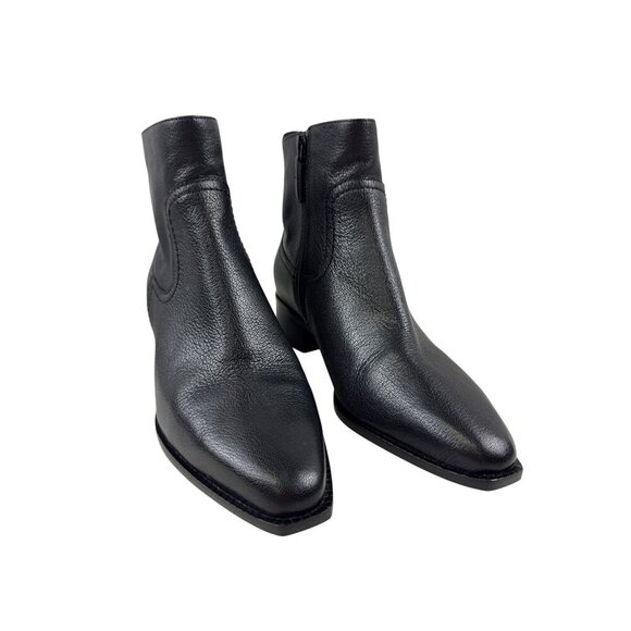 Cole Haan Nala Women's Bootie Ankle Boot Black Leather Heeled Western Size 7 NEW - Picture 2 of 10